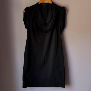 BCBGMAXAZARIA black dress with ruffles in size small